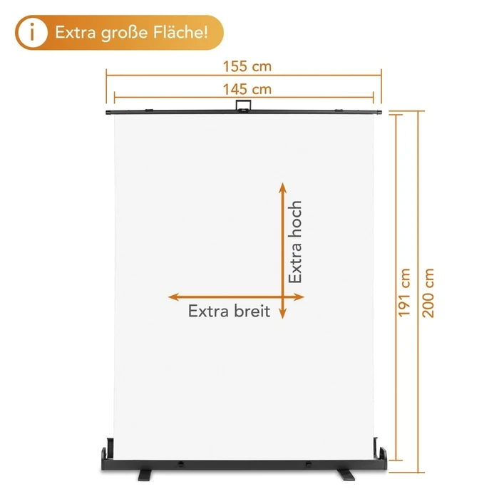 Walimex Photographic Backdrop 155x200 cm White