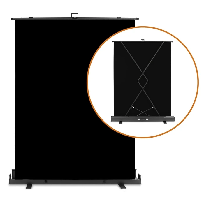 Walimex Roll Up Photographic Background 155x200 cm Black (model 23076)