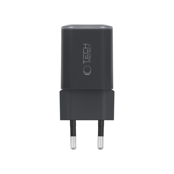 Tech-Protect NCM33W 2-port USB-A, USB-C Network Charger PD 33W / QC3.0 Black