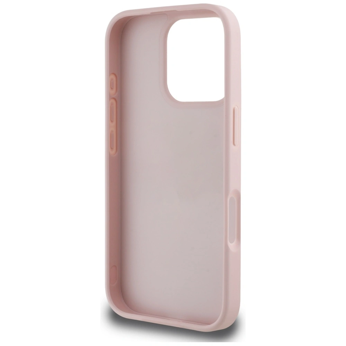 Guess Grained Roses Big 4G logo Apple iPhone 16 Pro Max pink
