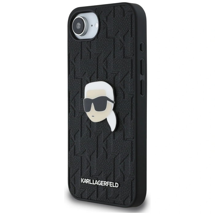 Karl Lagerfeld Monogram Karl Head Pin Apple iPhone 17e / 16e black