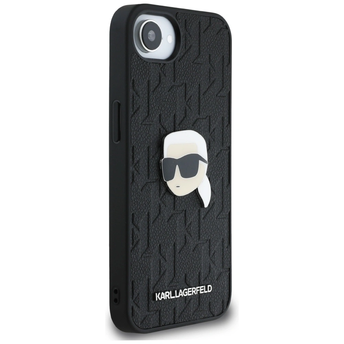 Karl Lagerfeld Monogram Karl Head Pin Apple iPhone 17e / 16e black