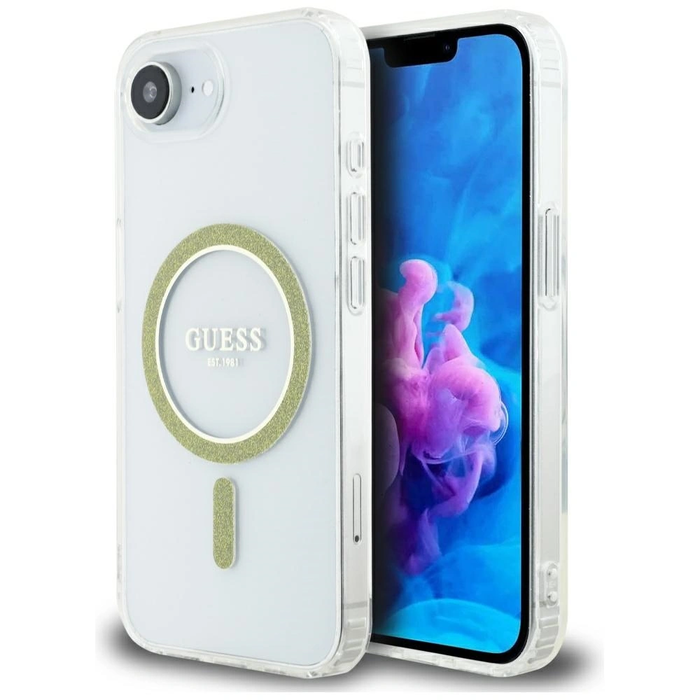 Guess IML Glitter Circle MagSafe Apple iPhone 17e / 16e clear