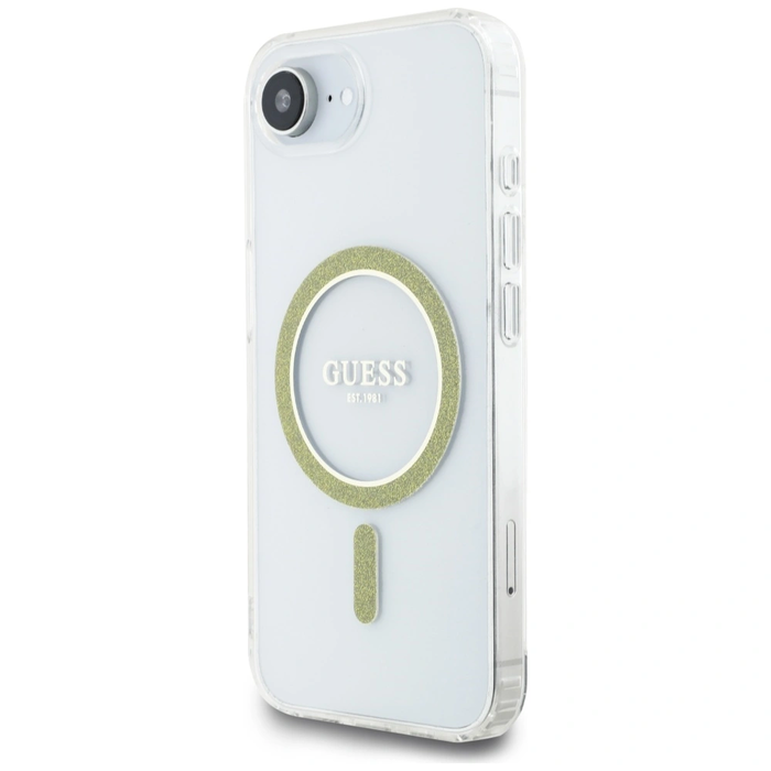 Guess IML Glitter Circle MagSafe Apple iPhone 17e / 16e clear