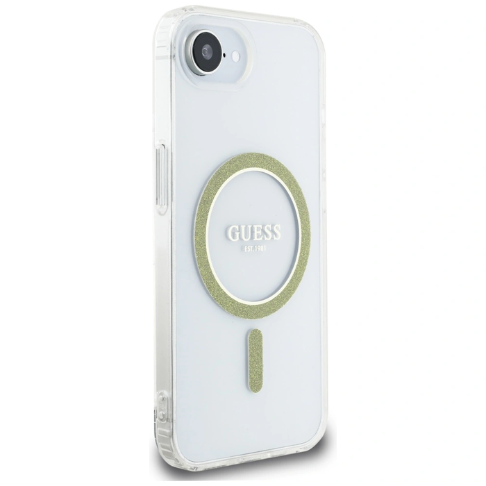 Guess IML Glitter Circle MagSafe Apple iPhone 17e / 16e clear