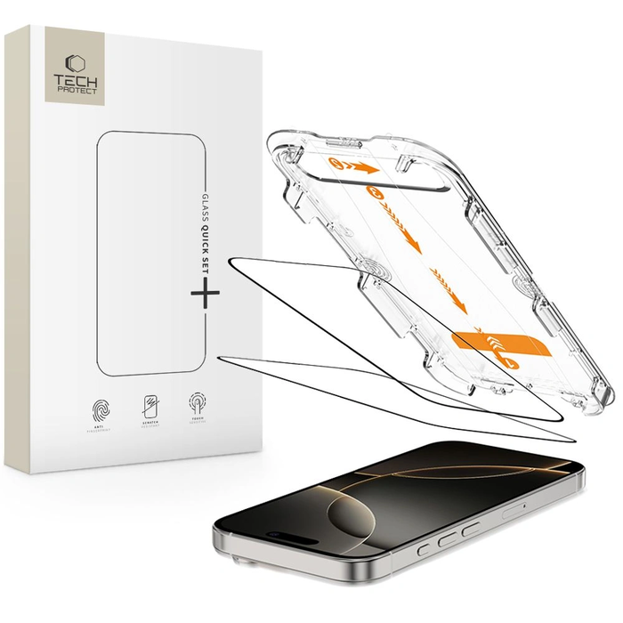 Tech-Protect Quick Set+ Apple iPhone 16 Pro Black [2 PACK]