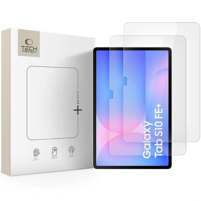 Tech-Protect Glass Fit+ Samsung Galaxy Tab S10 FE+ Plus 13.1 X620 / X626b Clear [2 PACK]