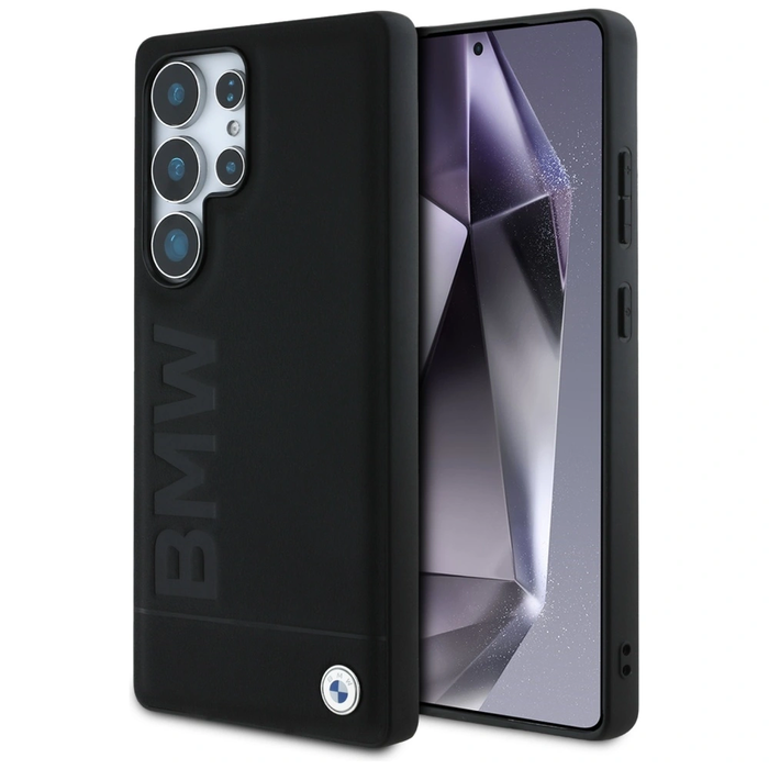 BMW Leather Big Wordmark Samsung Galaxy S25 Ultra black