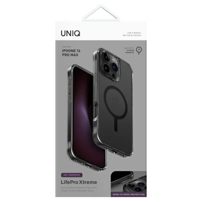 UNIQ LifePro Xtreme Apple iPhone 16 Pro Max Magclick charging smoked