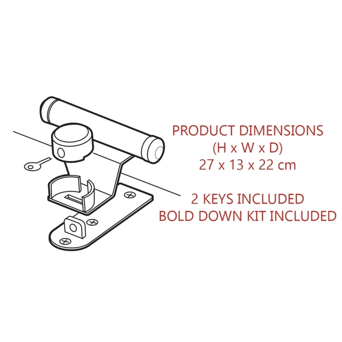 Master Lock 1488EURDAT Ground Anchor (Ground Ring)