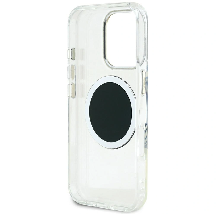 Guess IML Metal Colored Circle Classic Logo MagSafe Apple iPhone 16 Pro Max black