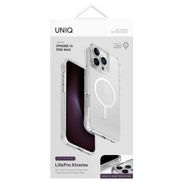 UNIQ LifePro Xtreme Apple iPhone 16 Pro Max Magclick Charging tinsel lucent