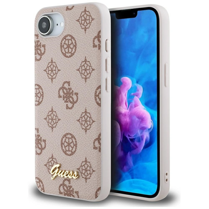 Guess Peony Script Logo MagSafe Apple iPhone 17e / 16e brown