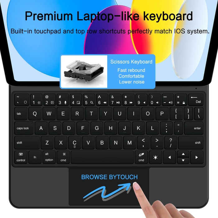 Tech-Protect SmartCase Magnetic + Keyboard Apple iPad 10.9" 2022 / 11" 2025 Black