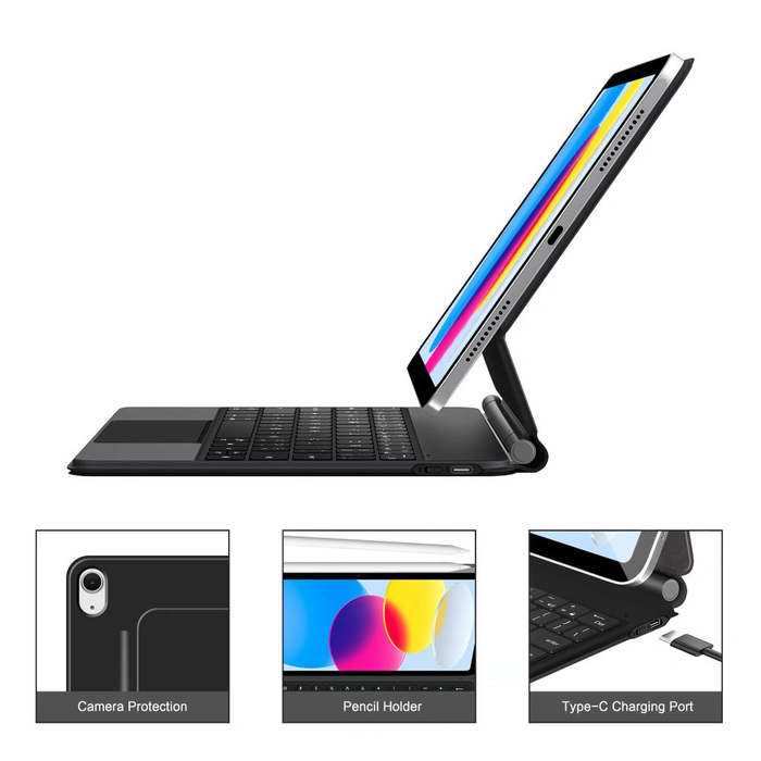 Tech-Protect SmartCase Magnetic + Keyboard Apple iPad 10.9" 2022 / 11" 2025 Black