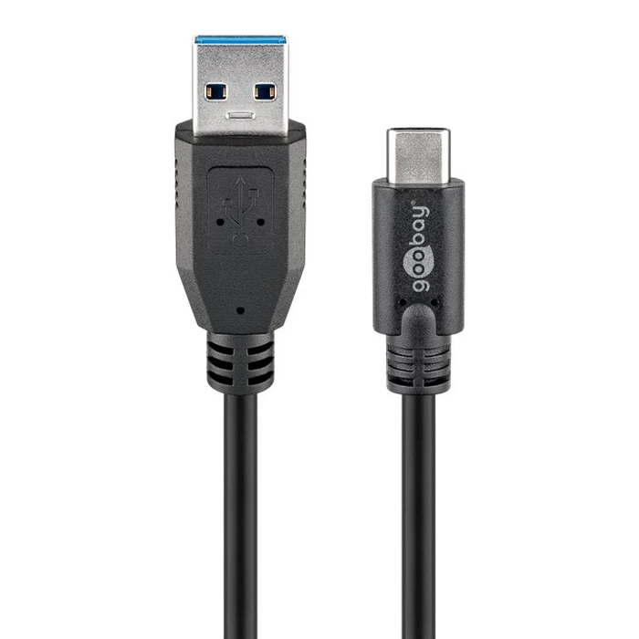 Καλώδιο USB Goobay 3.0 σε USB-C 67890, 5Gbit/s, 1m, μαύρο