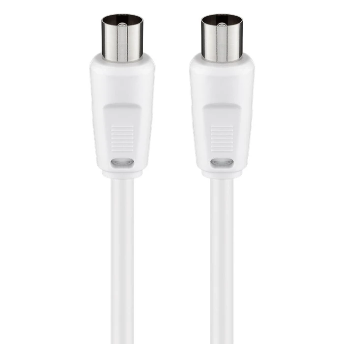 Goobay Καλώδιο Κεραίας Αρσενικό 68149, <70db, Ccs, 5m, Λευκό