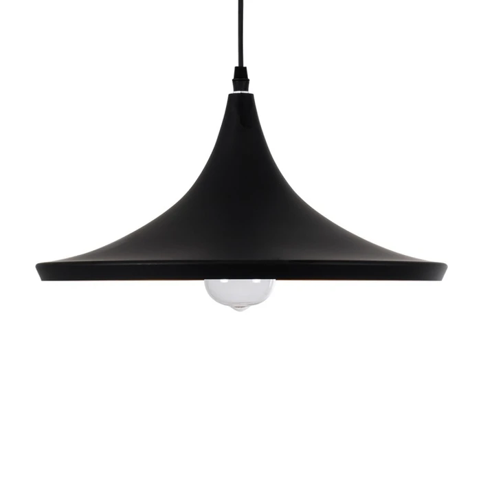 Armonia Lux - Pendant Lamp E27 Single Light Industrial Metal Black Gold Bell - 37 x 37 x 20 cm