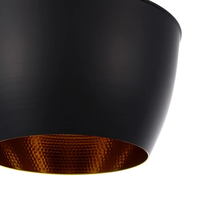 Zeno Black Drop - Κρεμαστό Μονόφωτο Φωτιστικό E27 Μαύρο (VenCore)