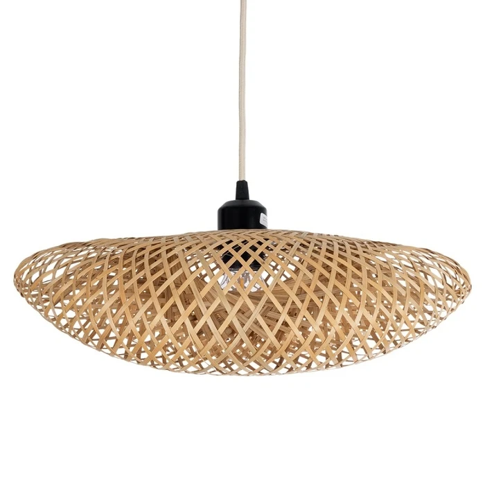 Bamboo Wave Κρεμαστό Μονόφωτο Boho Μπαμπού - VenCore 81700