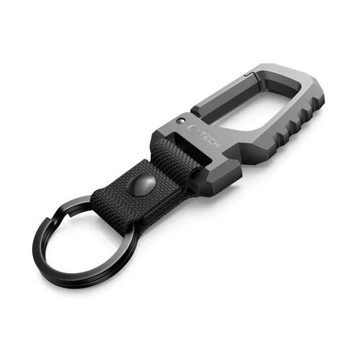 Tech-Protect Slidelock Carabiner Keychain Gunmetal