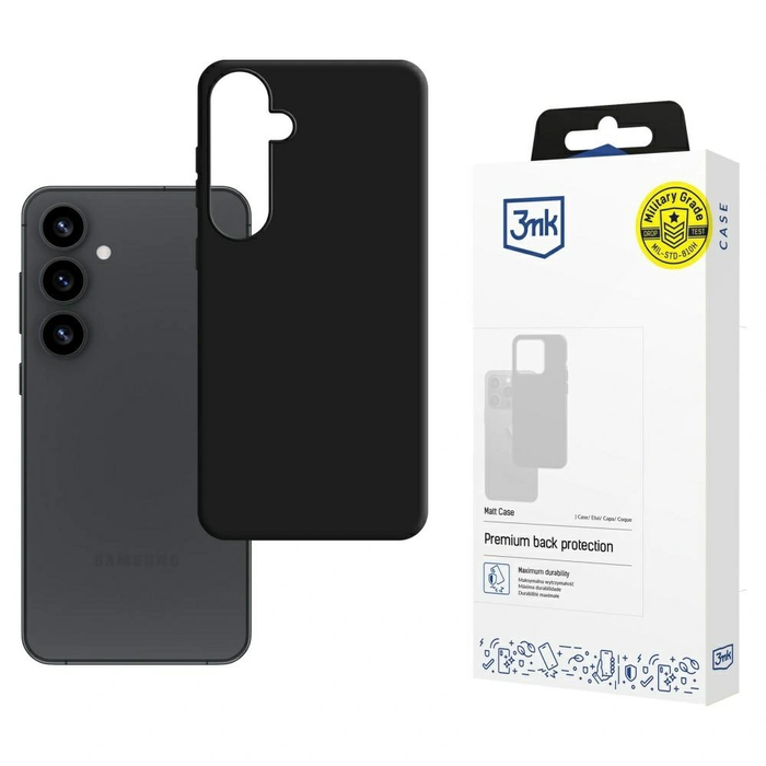 3MK Matt Case Samsung Galaxy S25+ Plus black