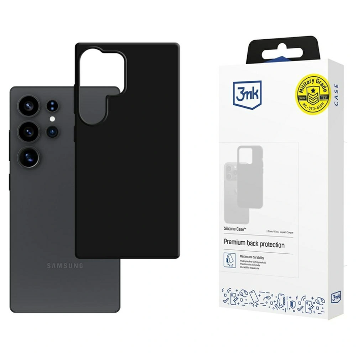 3MK Silicone Case Samsung Galaxy S25 Ultra black