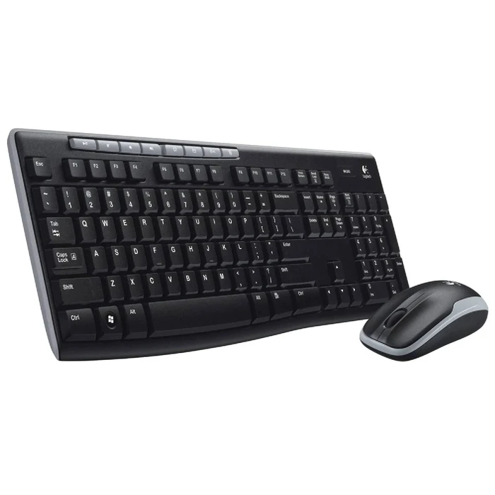 Logitech MK270 - Ασύρματο Σετ Πληκτρολόγιο και Ποντίκι USB (US) - Μαύρο