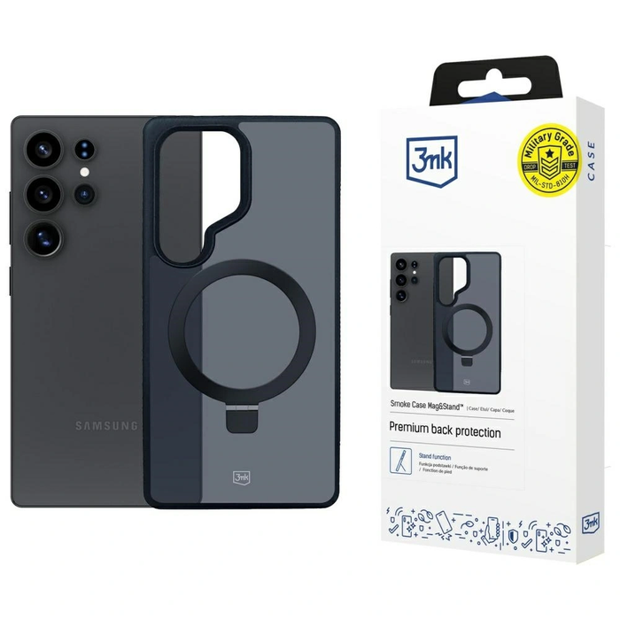 3MK Smoke Case Samsung Galaxy S25 Ultra MagSafe & Stand