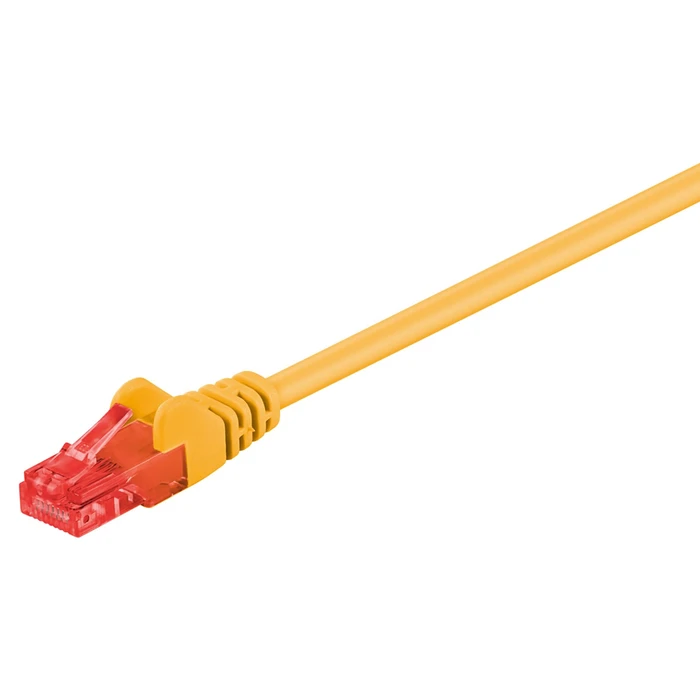 Καλώδιο Δικτύου Goobay 68453, CAT 6 U/UTP, CCA, PVC, 2m, κίτρινο