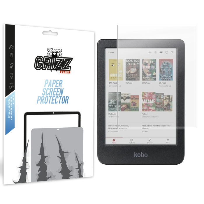 GrizzGlass PaperScreen Kobo Clara Colour 6"