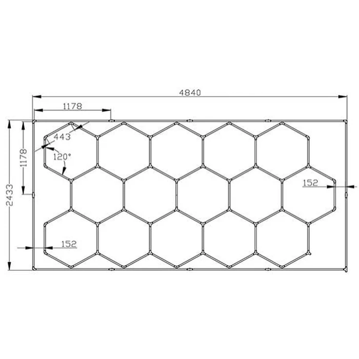 LineaForm - Διακοσμητικό LED Φωτιστικό Πάνελ Οροφής Πολυγωνικού Σχεδιασμού με Εσωτερικά Μοτίβα, VenCore 110-210-011, Ψυχρό Λευκό 6500K