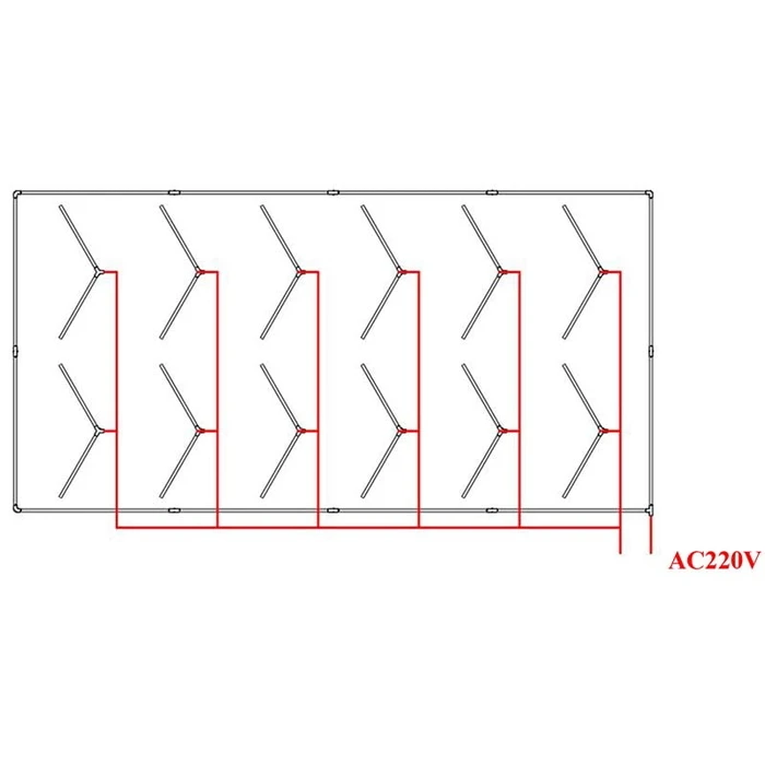 SkyFold - Decorative Polygonal LED Ceiling Panel with Internal Patterns 384W 6500K (VenCore 110-210-015)