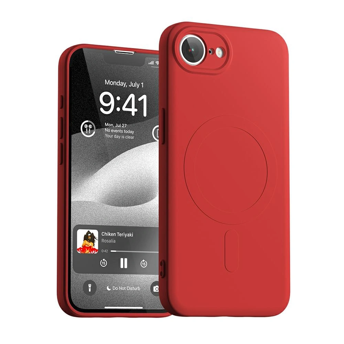 Mercury Semi-Silicone MagSafe Case Apple iPhone 17e / 16e red