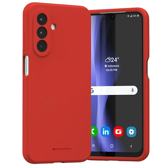 Mercury Silicone Case Samsung Galaxy A26 red