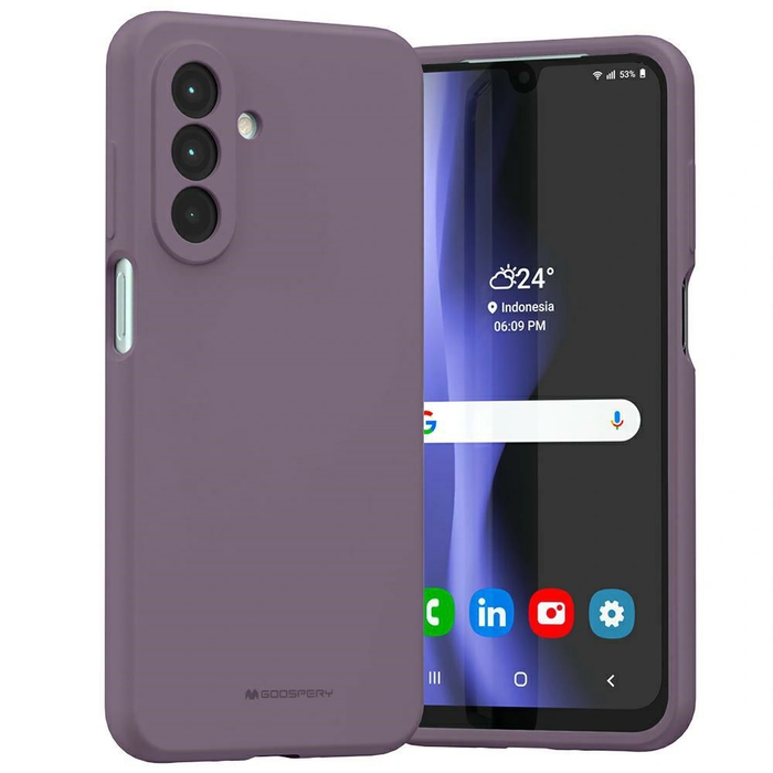 Mercury Silicone Case Samsung Galaxy A26 purple