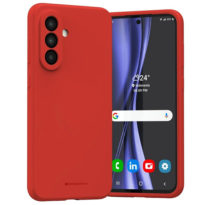 Mercury Silicone Case Samsung Galaxy A36 red