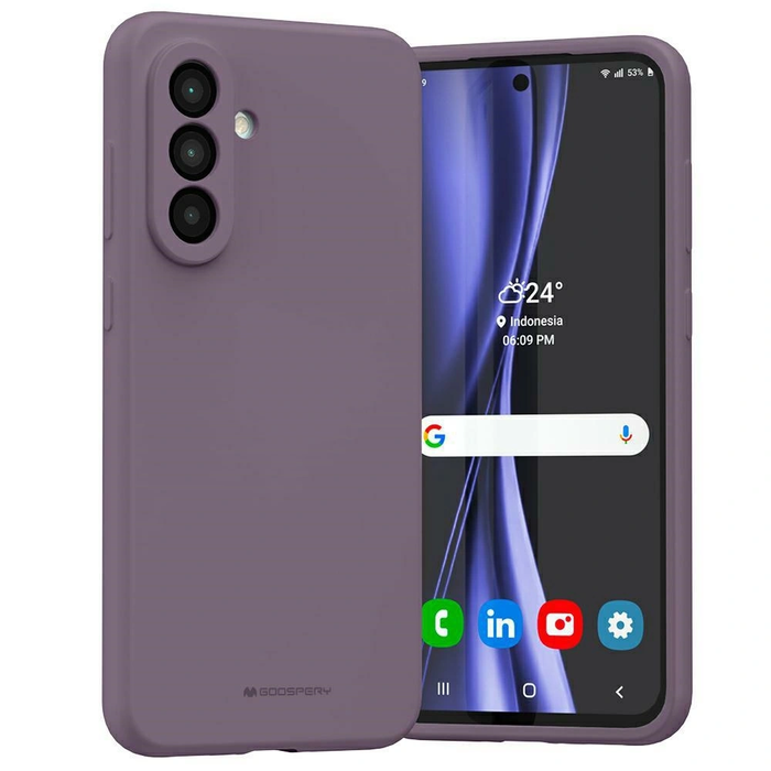 Mercury Silicone Case Samsung Galaxy A56 purple