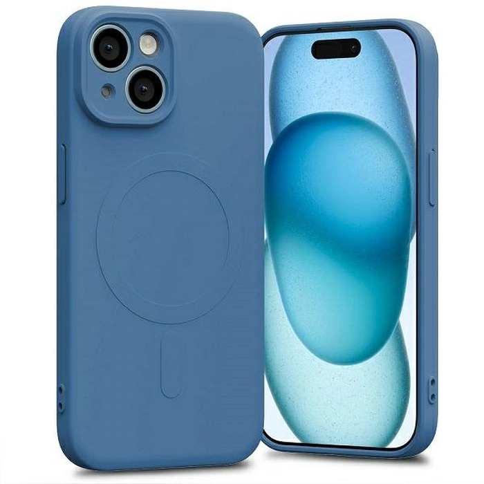 Mercury MagSafe Semi-Silicone Case Apple iPhone 15 blue