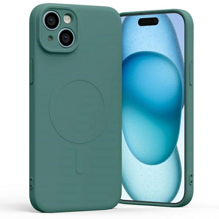 Mercury MagSafe Semi-Silicone Case Apple iPhone 15 Plus green