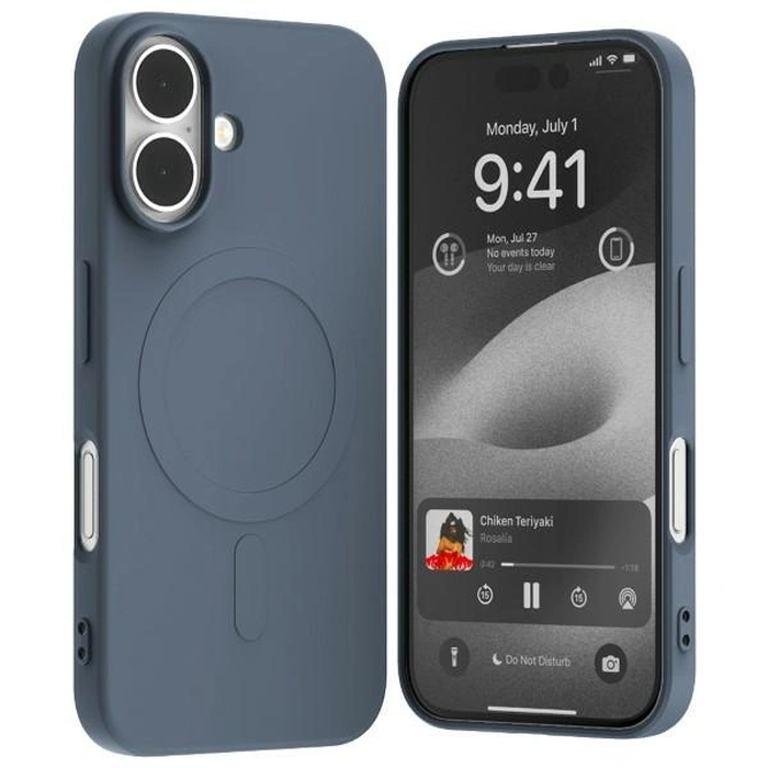 Mercury MagSafe Semi-Silicone Case Apple iPhone 16 navy blue
