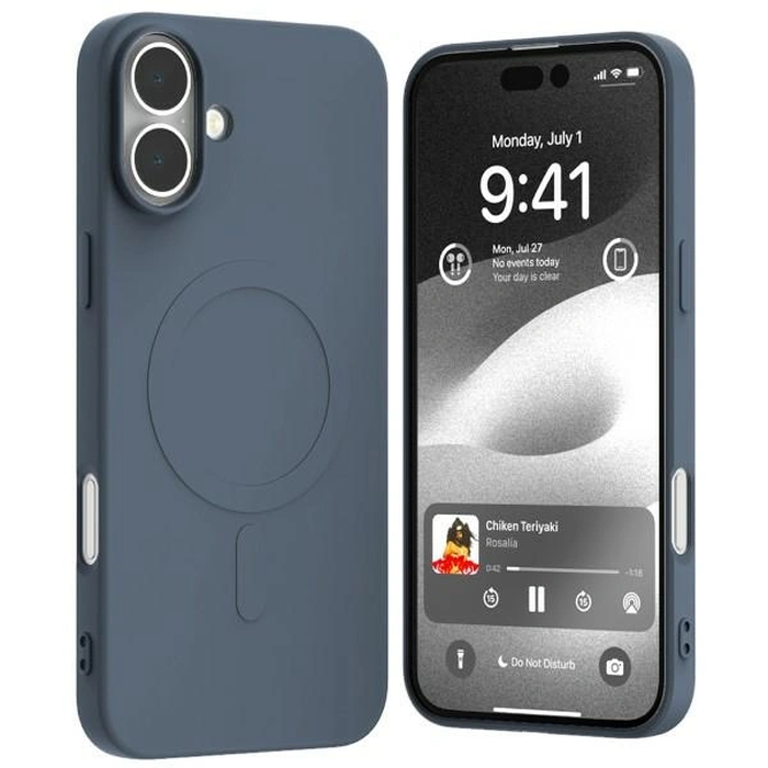 Mercury MagSafe Semi-Silicone Case Apple iPhone 16 Plus navy blue