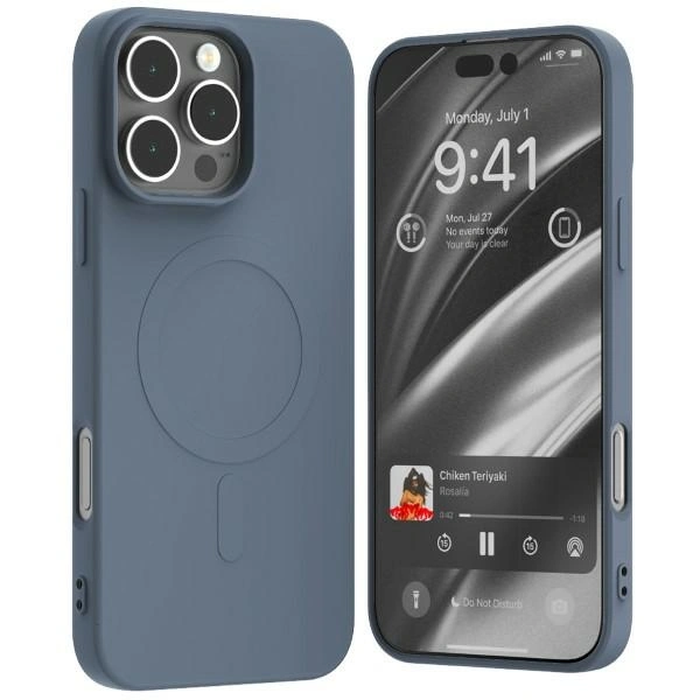 Mercury MagSafe Semi-Silicone Case Apple iPhone 16 Pro Max navy blue