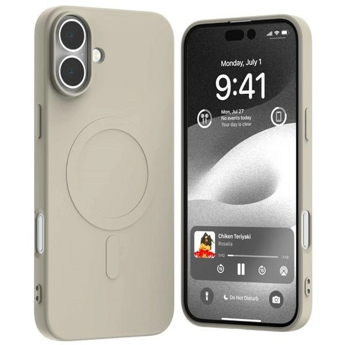 Mercury MagSafe Semi-Silicone Case Apple iPhone 16 Plus stone
