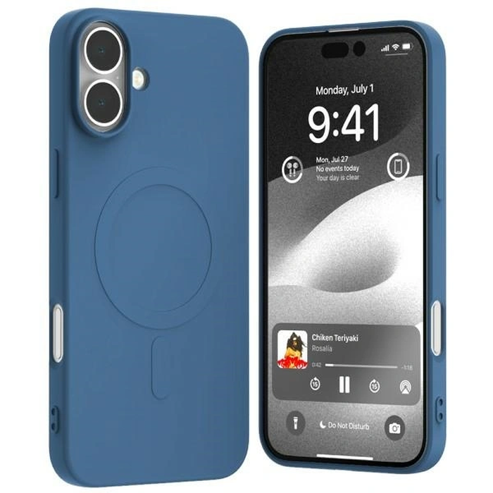 Mercury MagSafe Semi-Silicone Case Apple iPhone 16 Plus blue