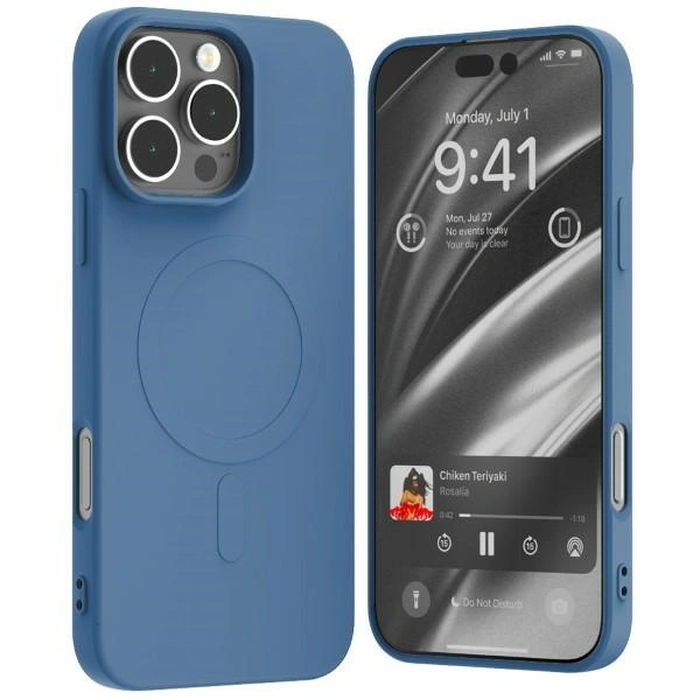 Mercury MagSafe Semi-Silicone Case Apple iPhone 16 Pro Max blue