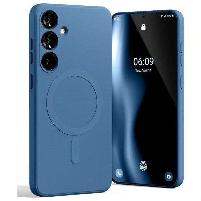 Mercury MagSafe Semi-Silicone Case Samsung Galaxy S24 FE blue
