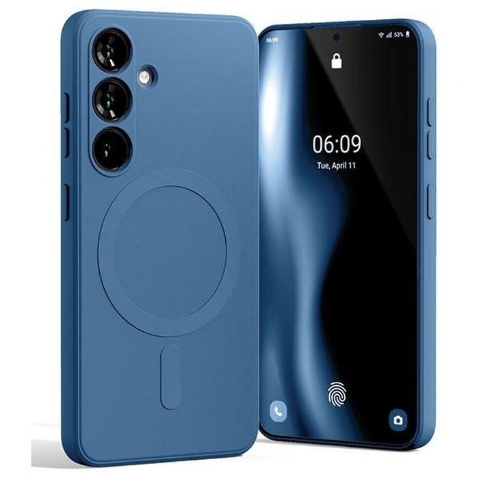 Mercury MagSafe Semi-Silicone Case Samsung Galaxy S24 blue