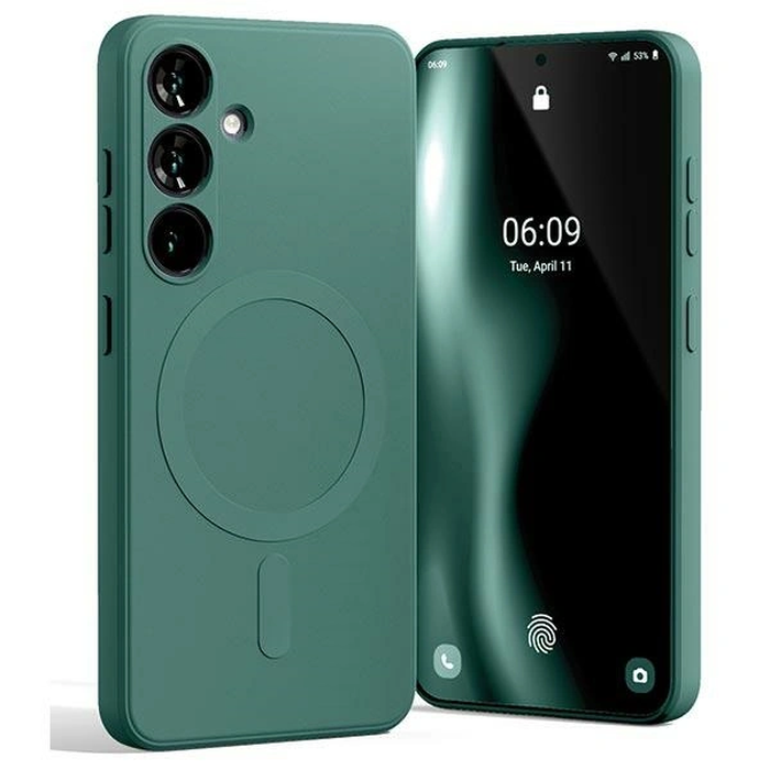 Mercury MagSafe Semi-Silicone Case Samsung Galaxy S24 green