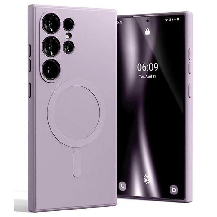 Mercury MagSafe Semi-Silicone Case Samsung Galaxy S24 Ultra lilac purple